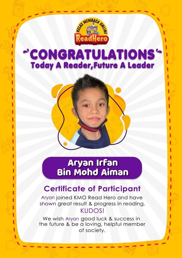 ARYAN IRFAN BIN MOHD AIMAN