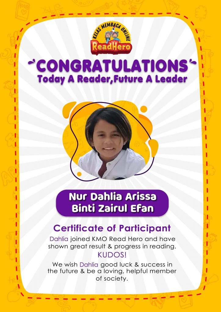 NUR DAHLIA ARISSA BINTI ZAIRUL EFAN